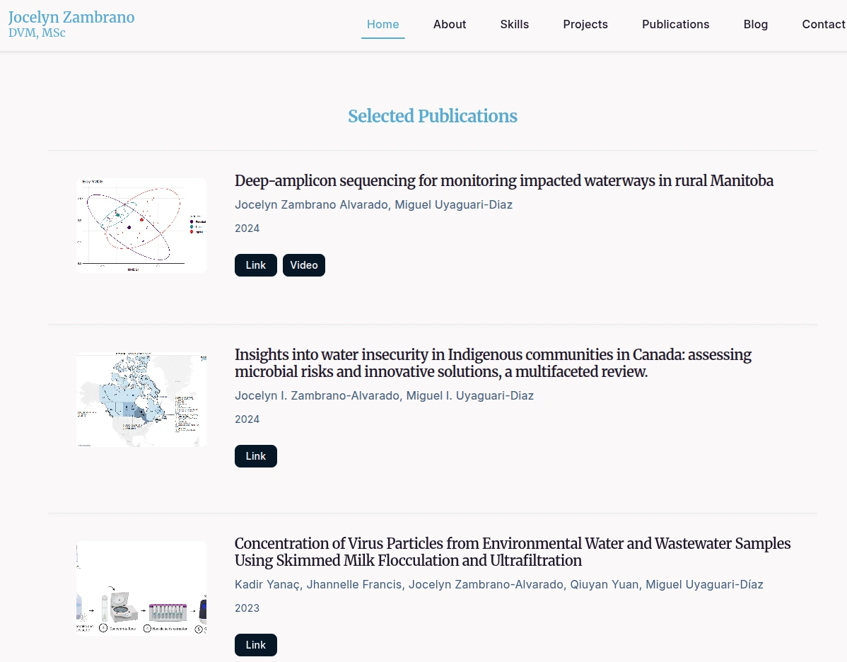 Microbiology portfolio website - Image 5